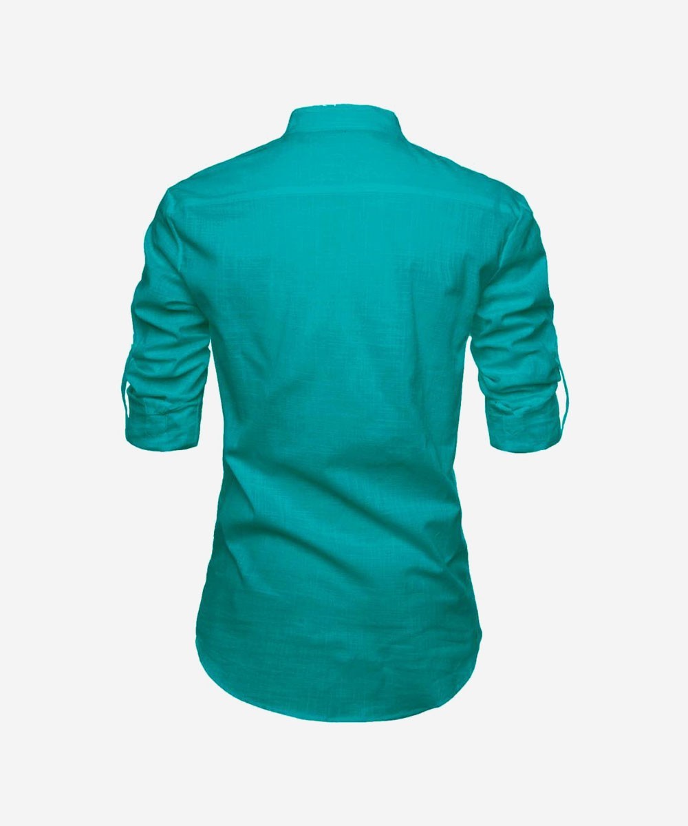 Men Solid Pure Cotton Straight Kurta For Men