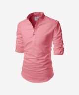 Men Solid Pure Cotton Straight Kurta For Men