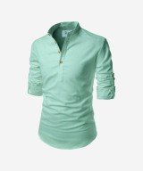 Men Solid Pure Cotton Straight Kurta For Men