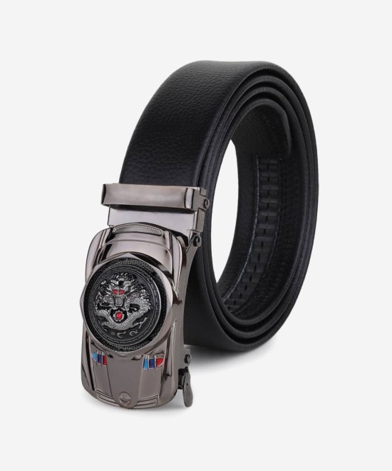 Just Style Men Black Artificial Leather Belt
