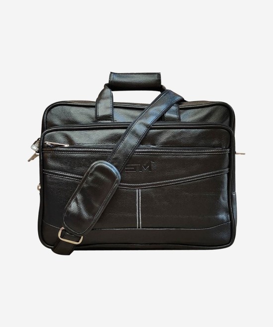 Loggin Synthetic Leather Laptop Executive Bag