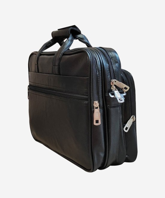 Loggin Synthetic Leather Laptop Executive Bag